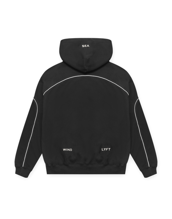 LÝFT × WIND AND SEA Piping Sweat Hoodie - Black