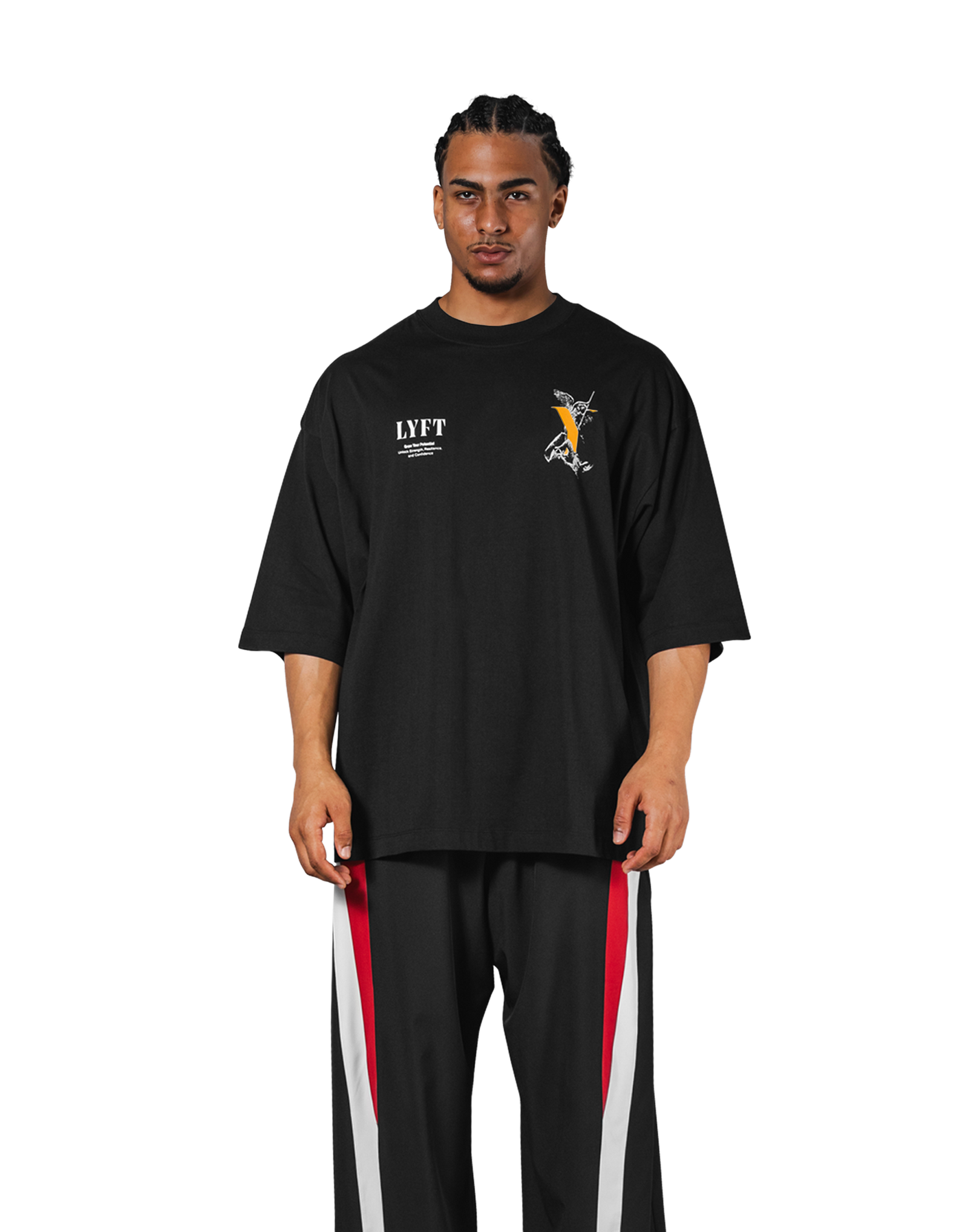 Statue Y Extra Big T-Shirt - Black – LÝFT