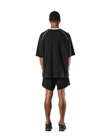 Piping Stitch Big T-Shirt - Black