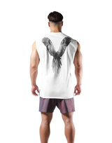 Bird Graphic No Sleeve - White