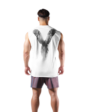 Bird Graphic No Sleeve - White