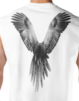 Bird Graphic No Sleeve - White