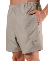 Glossy Nylon Shorts - Ivory