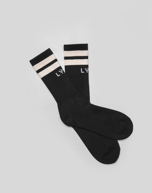 LÝFT 2Line Socks - Black