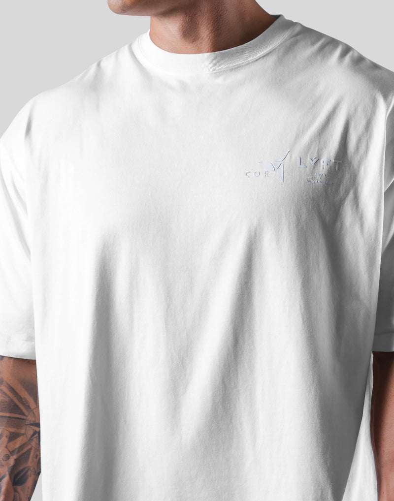 LÝFT × COR Limited Graphic Big T-Shirt - White