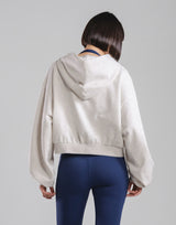 Sorona® Dolman Cropped Sweat Hoodie - Grey