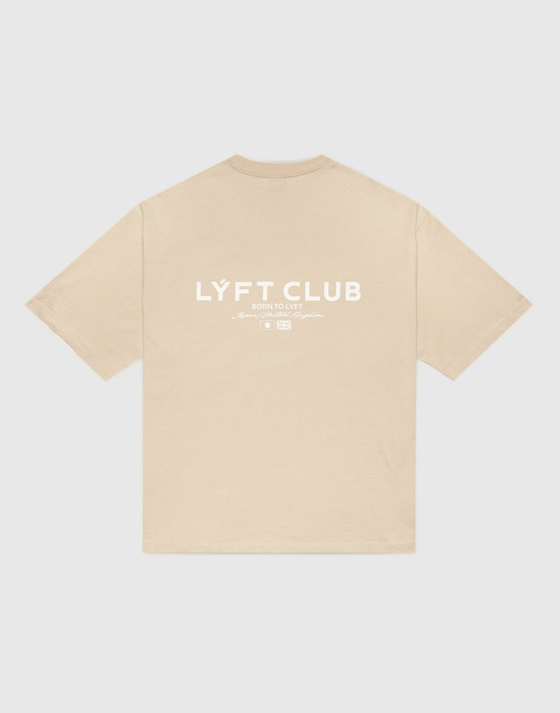 LYFT リフト TRAINING CLUBTシャツ ベージュLサイズ LÝFT CLUB Logo Big T-Shirt - Ivory