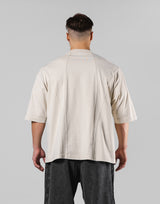 Vintage Original Pattern Extra Big T-Shirt - Ivory