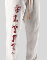College Logo Vintage Sweat Pants - White