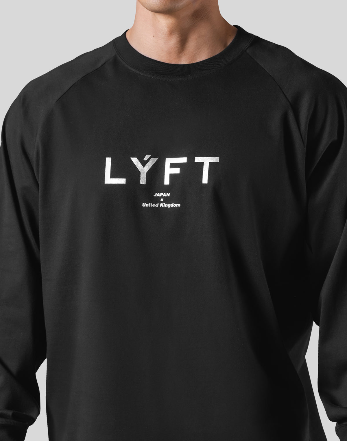 New Flag Oversize Long T-Shirt - Black