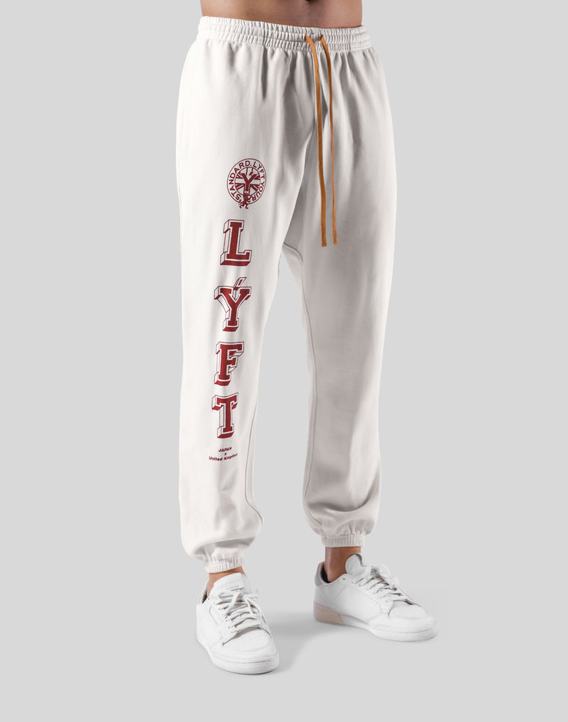 College Logo Vintage Sweat Pants - White