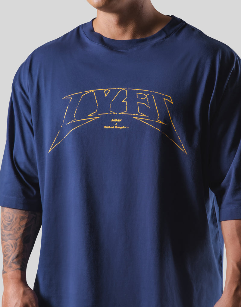 Metal logo Extra Big T-Shirt - Navy – LÝFT