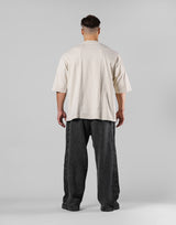 Vintage Original Pattern Extra Big T-Shirt - Ivory