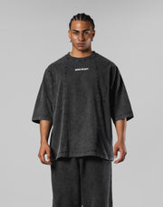 Vintage Original Pattern Extra Big T-Shirt - Black