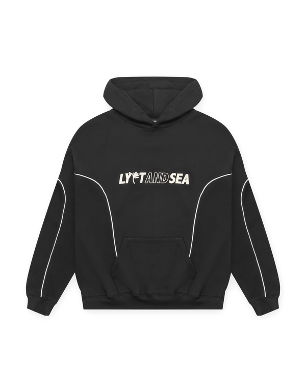 LÝFT × WIND AND SEA Piping Sweat Hoodie - Black