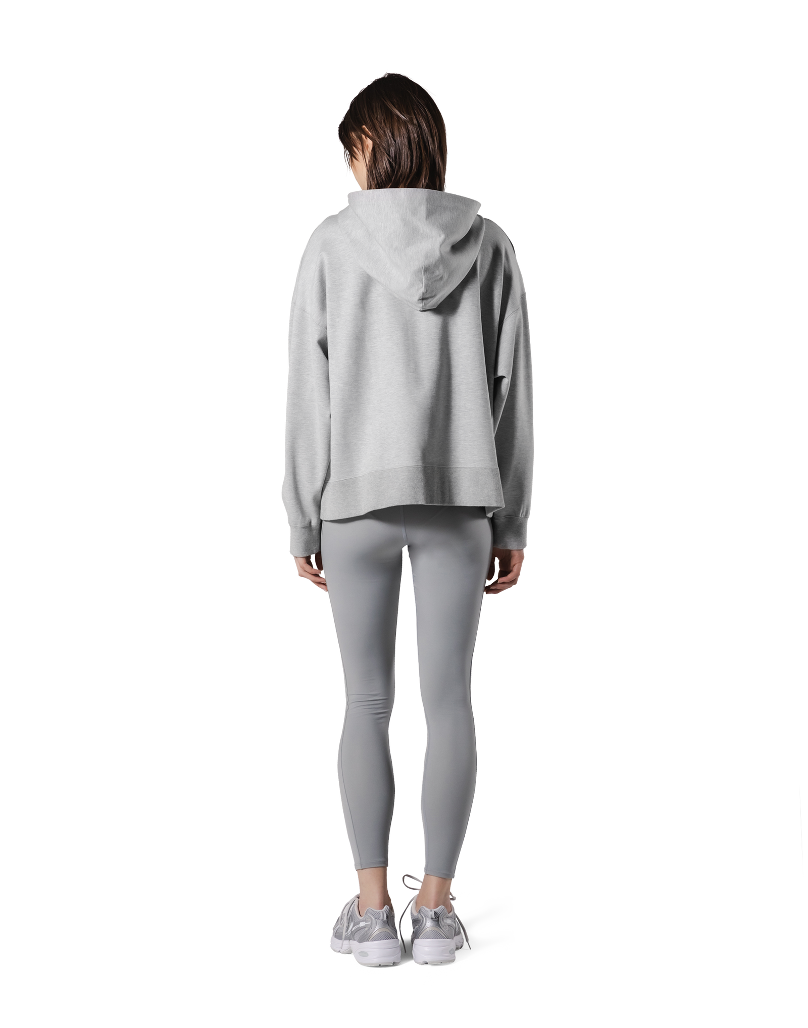 Patching Logo Zip-Up Stretch Hoodie - Grey – LÝFT