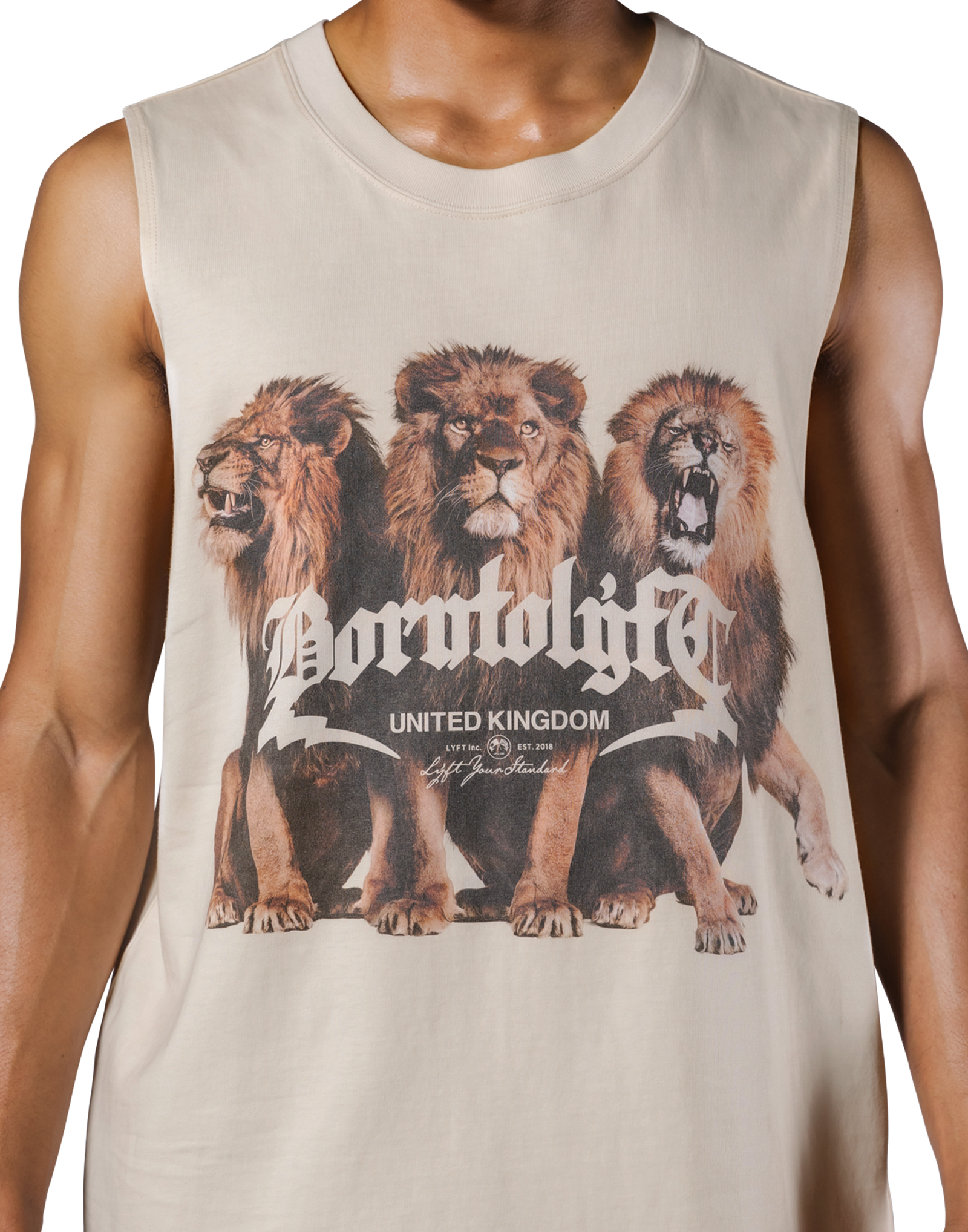 LYFT ライオン グラフィック タンクトップ M Lion Graphic Vintage Loose Fit Tanktop - Ivory – LÝFT