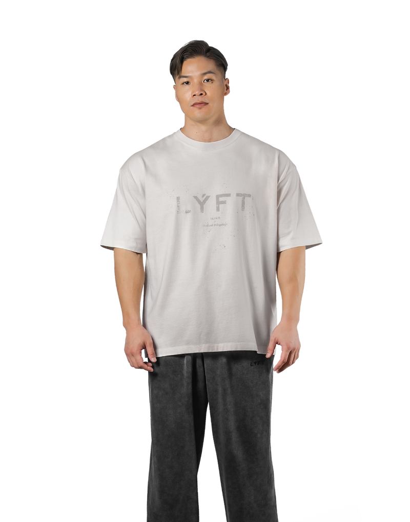 LÝFT Logo Vintage Big T-Shirt V.2 - Ivory LÝFT Logo Vintage Big T-Shirt V.2 - Ivory