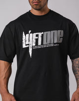 LÝFT ONE Graphic Big T-Shirt - Black