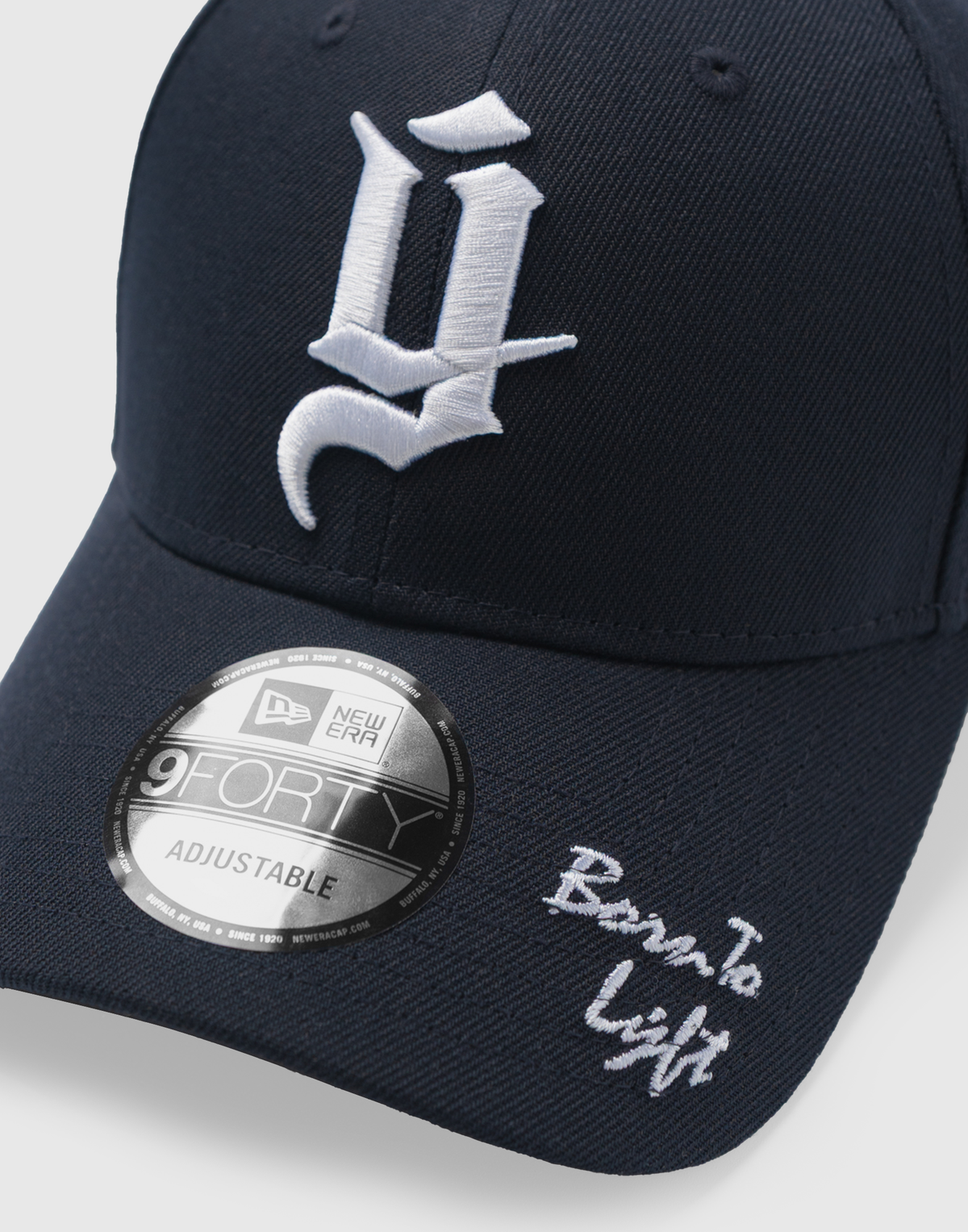 LÝFT × New Era 9Forty Old Ý Logo - Navy