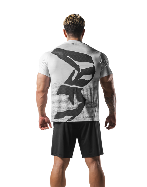 Faded Graphic Slim Fit T-Shirt - White