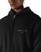 SWITCH LAYER™ Vintage Hoodie | MA-1 Puffer Jacket - Black