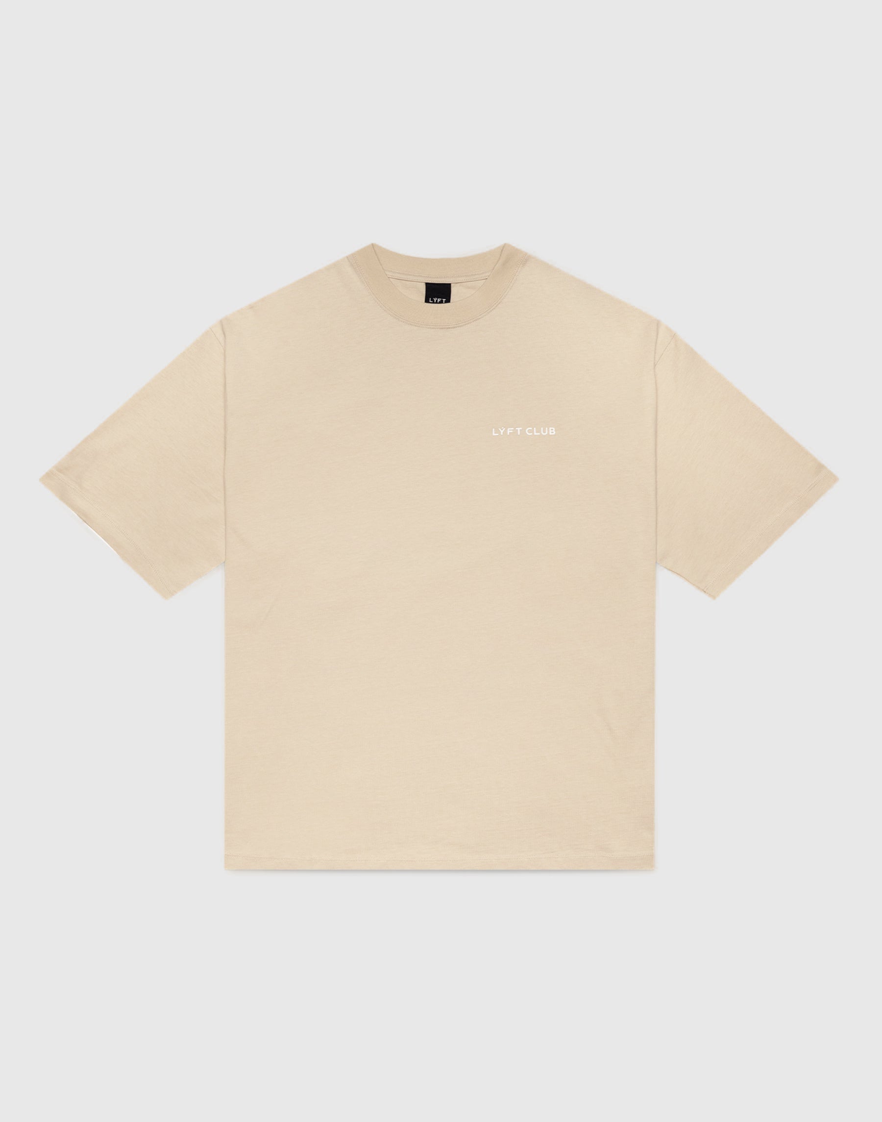 LÝFT CLUB Logo Big T-Shirt - Ivory