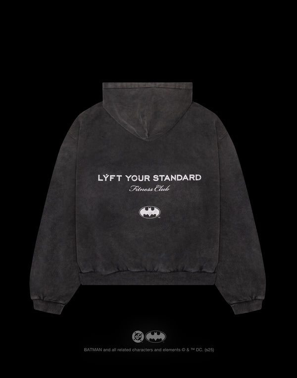 BATMAN / Bat Signal Vintage Hoodie - Black