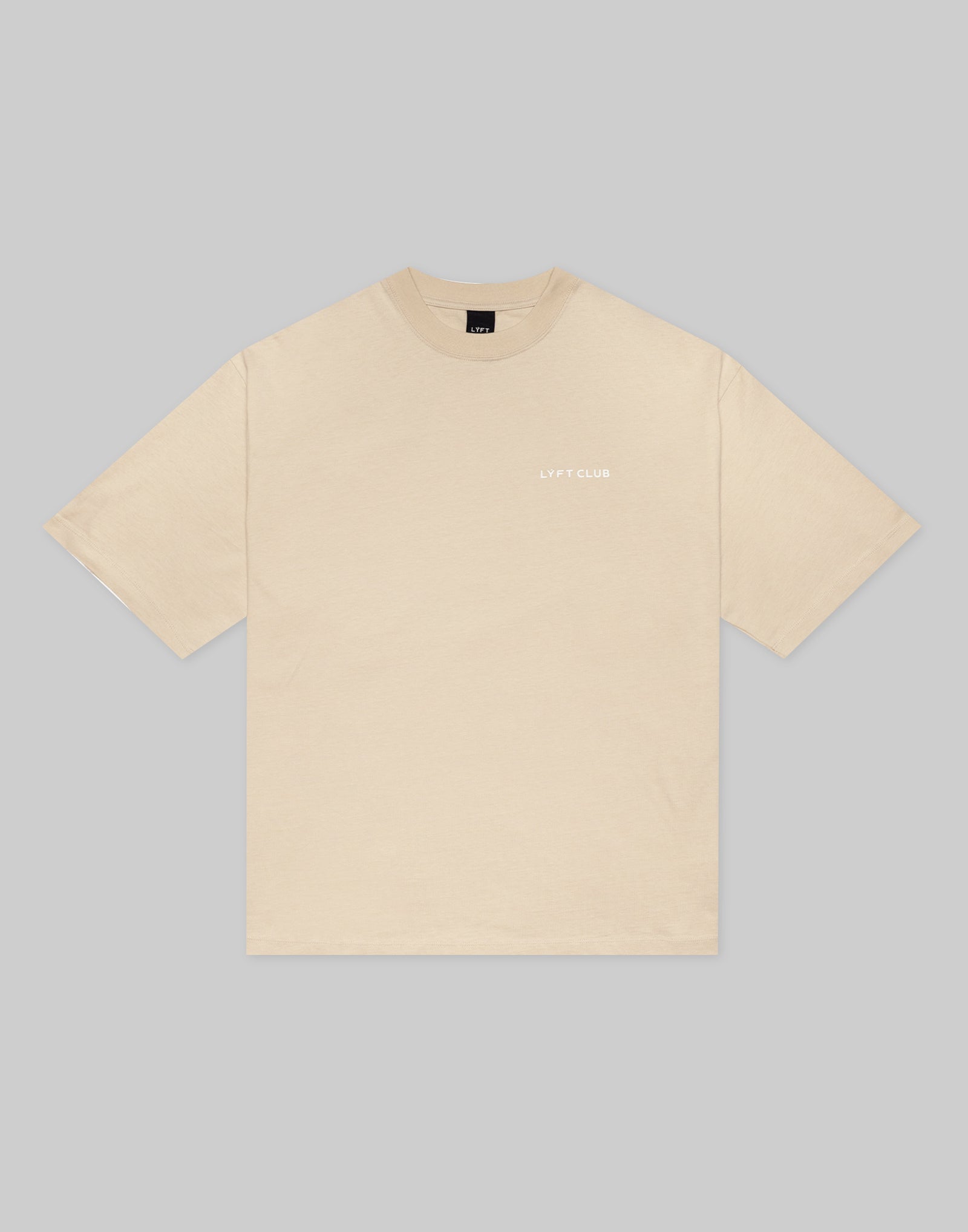 LÝFT CLUB Logo Big T-Shirt - Ivory