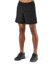 Stretch Waffle Nylon Shorts - Black