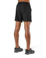 Stretch Waffle Nylon Shorts - Black