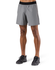 Stretch Waffle Nylon Shorts - Grey