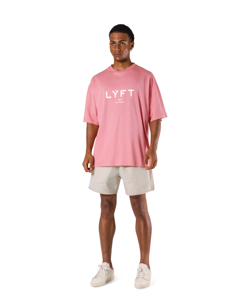 LÝFT Logo Big T-Shirt V.2 - Pink