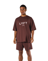 LÝFT Logo Big T-Shirt V.2 - Brown