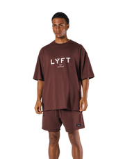 LÝFT Logo Big T-Shirt V.2 - Brown