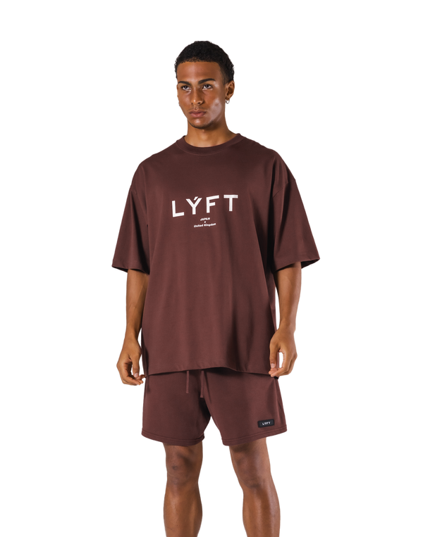 LÝFT Logo Big T-Shirt V.2 - Brown