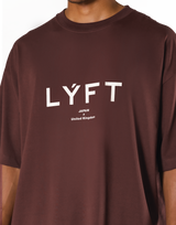 LÝFT Logo Big T-Shirt V.2 - Brown