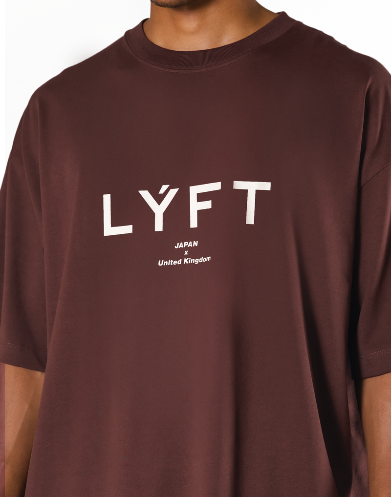 LÝFT Logo Big T-Shirt V.2 - Brown