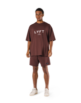 LÝFT Logo Big T-Shirt V.2 - Brown