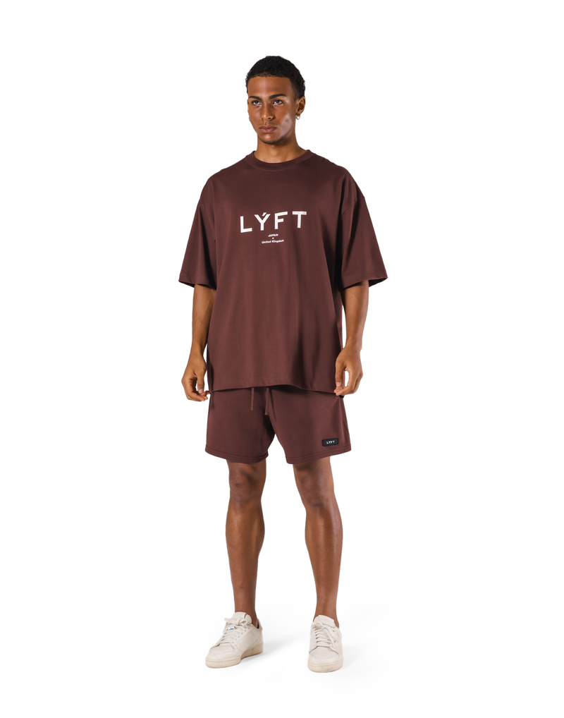 LÝFT Logo Big T-Shirt V.2 - Brown