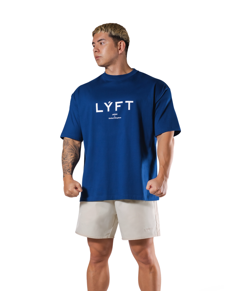 LÝFT Logo Big T-Shirt V.2 - Blue