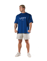 LÝFT Logo Big T-Shirt V.2 - Blue