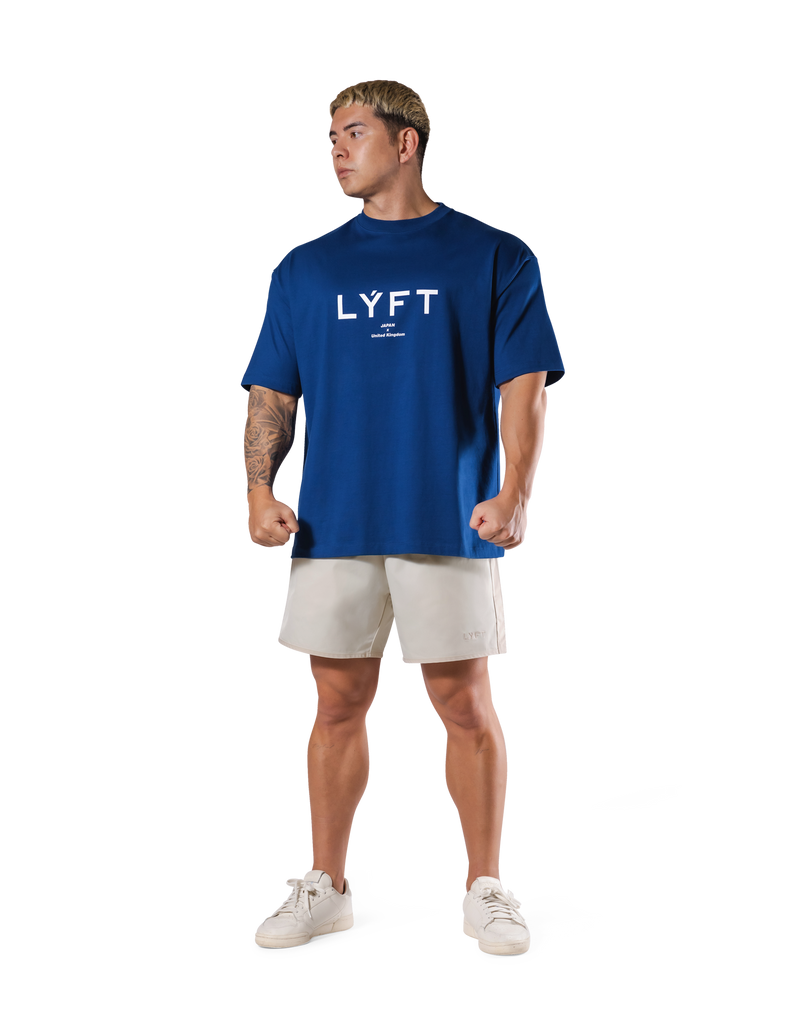 LÝFT Logo Big T-Shirt V.2 - Blue