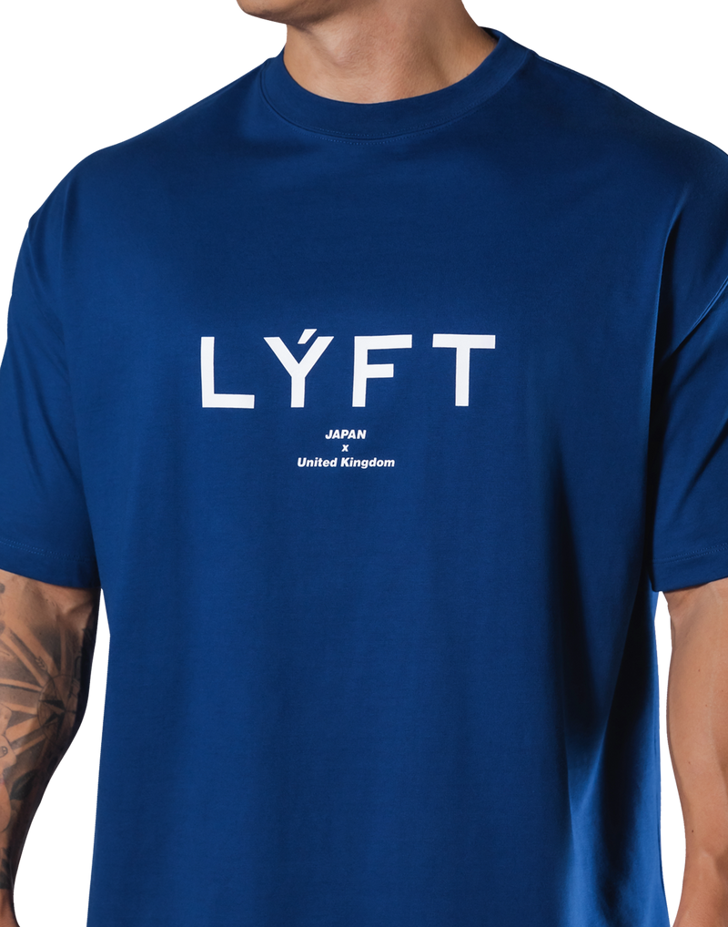 LÝFT Logo Big T-Shirt V.2 - Blue