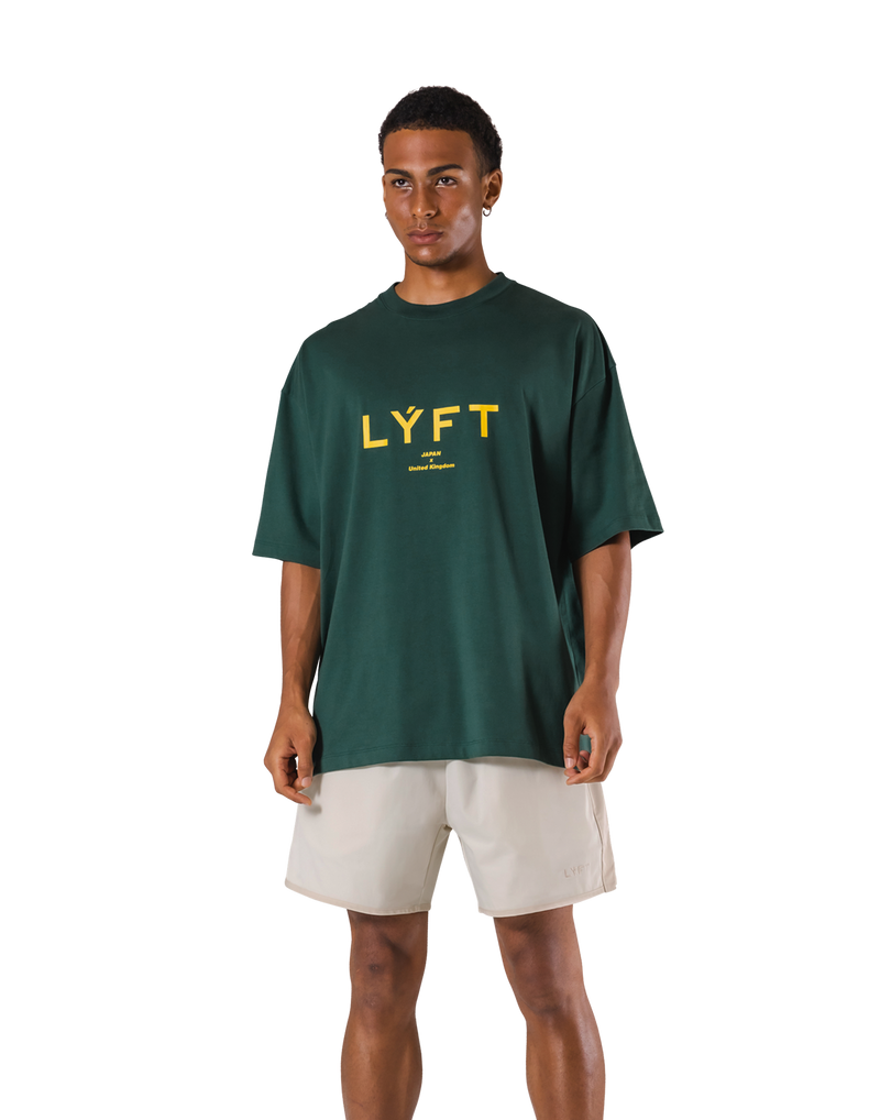 LÝFT Logo Big T-Shirt V.2 - Green