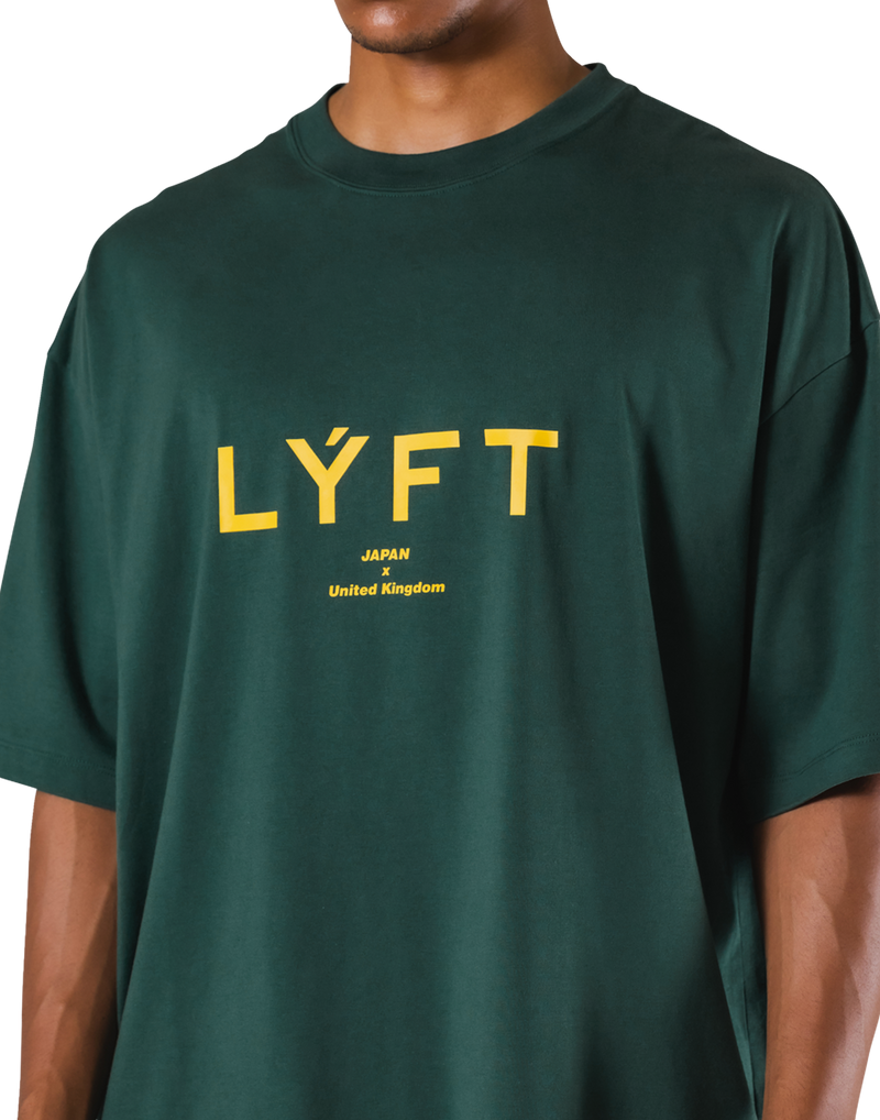 LÝFT Logo Big T-Shirt V.2 - Green