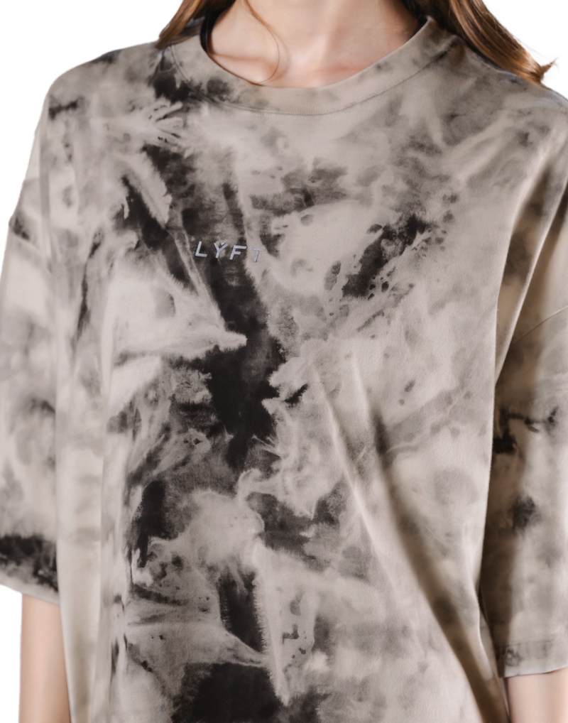 Tie Dye Big T-Shirt - Ivory