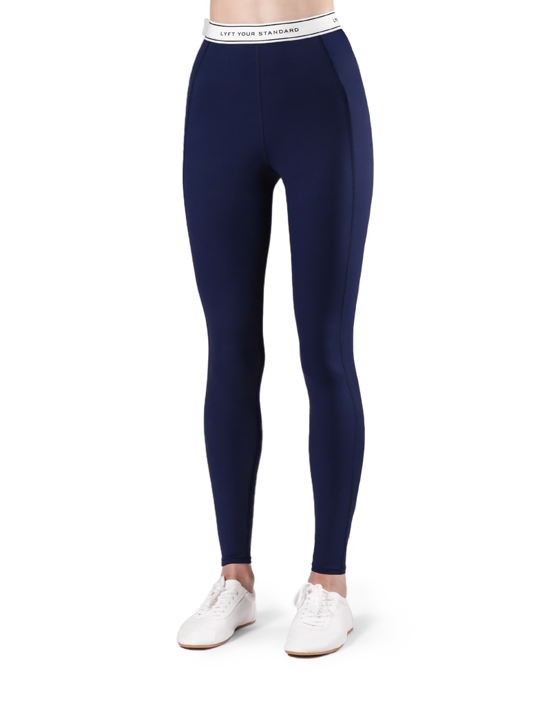 LÝS Rib Leggings - Navy