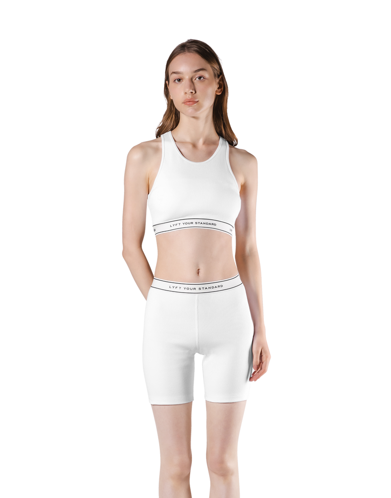 LÝS Rib Woven Tanktop - White