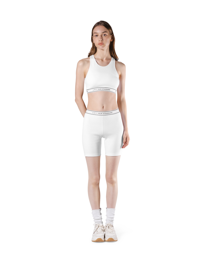 LÝS Rib Woven Tanktop - White